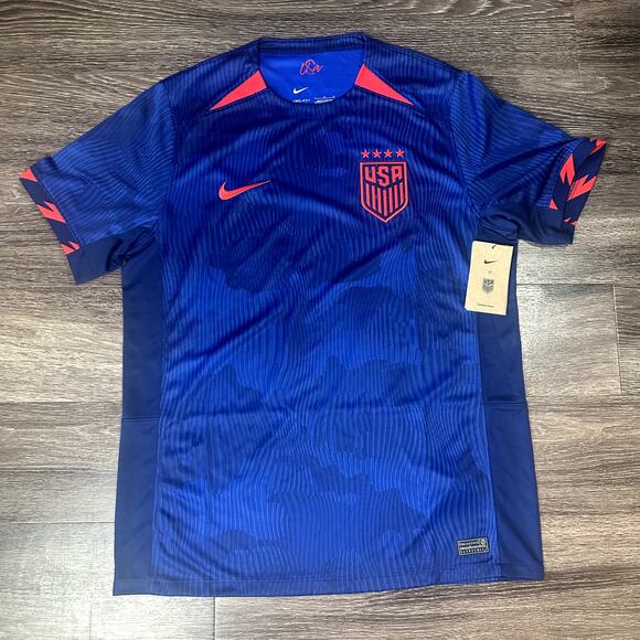 Nike USA National Team Soccer Jersey Men's Large Dri-FIT DR3971-406 Blue - Picture 1 of 4